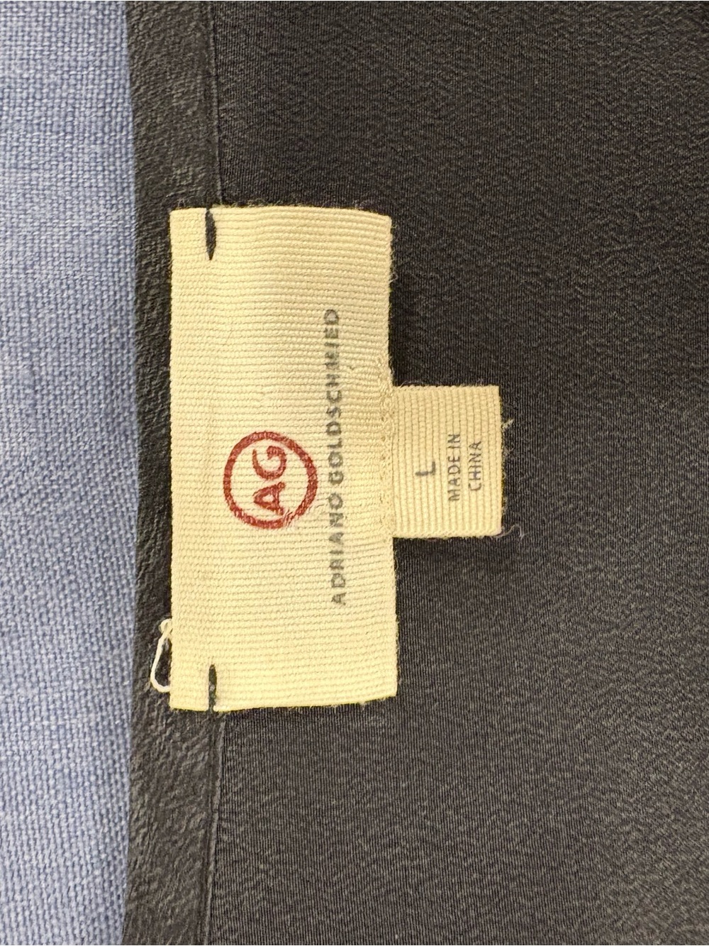 Ag Adriano Goldschmied Dark Gray Short Sleeve Blouse - Picture 3 of 6